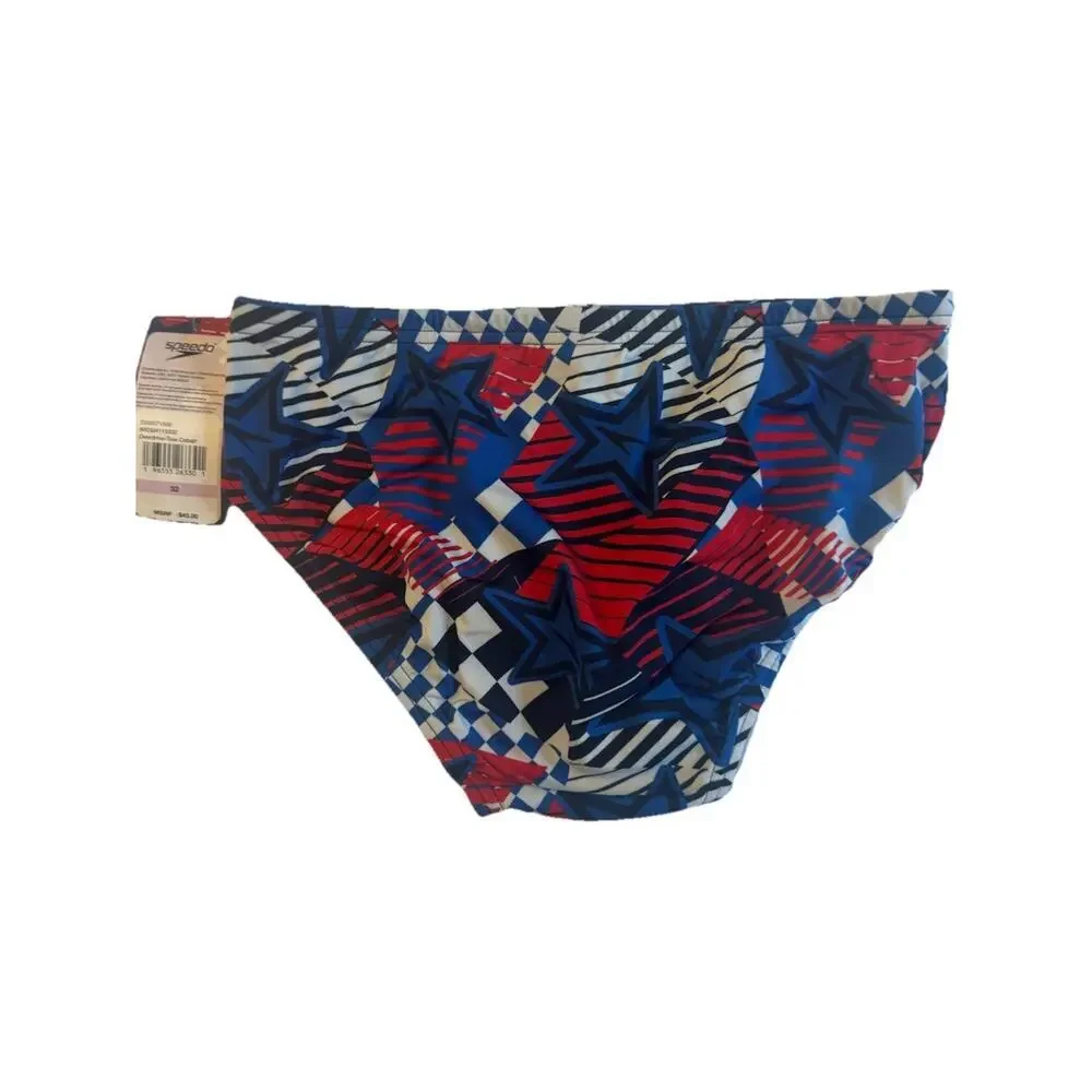 Speedo Endurance Overdrive True Cobalt Swim Briefs Men’s 32 NWT